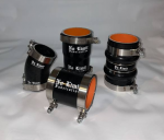 6.0 Complete Hot & Cold Side 4 Silicone Boot Set, Include's Stainless T-Bolt Clamps